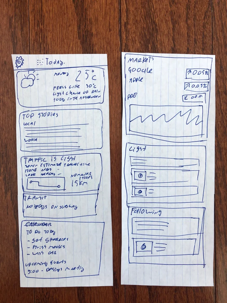 Paper prototype 1