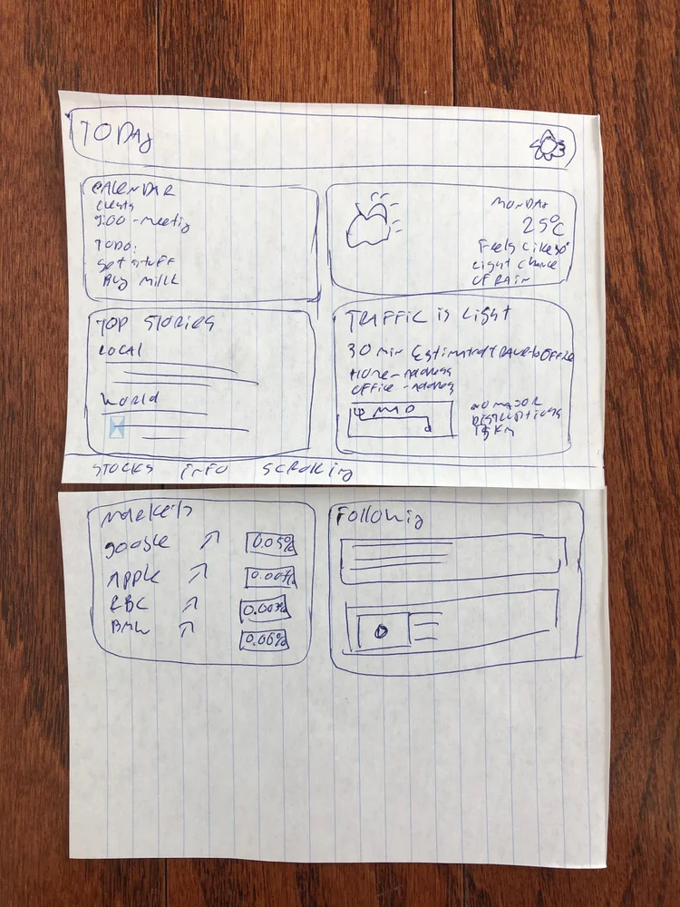 Paper prototype 1