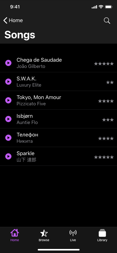 Songs