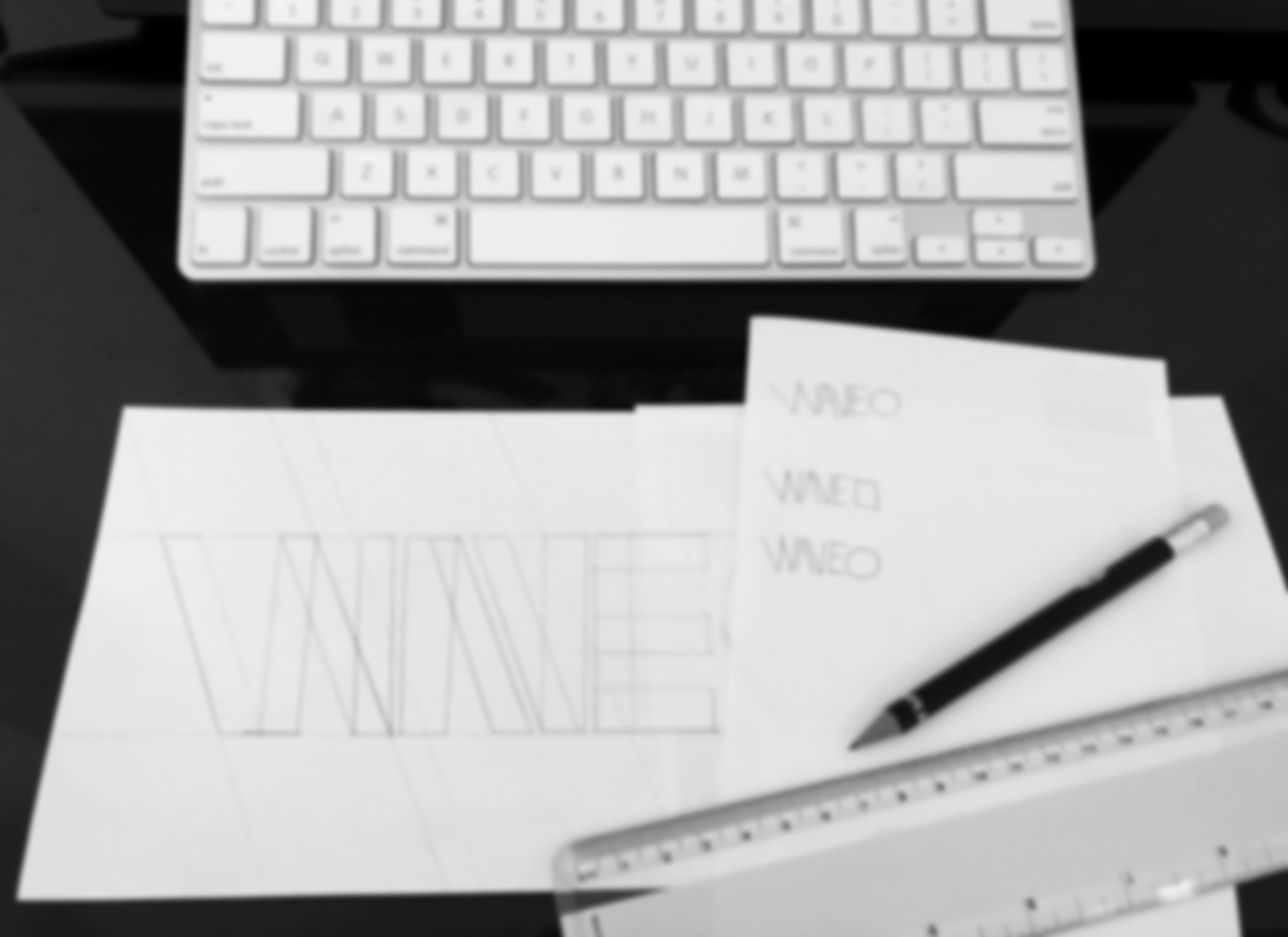 Hand drawn sketches